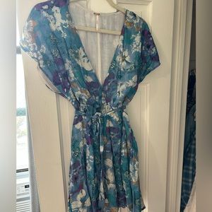 Free People Floral Mini Dress